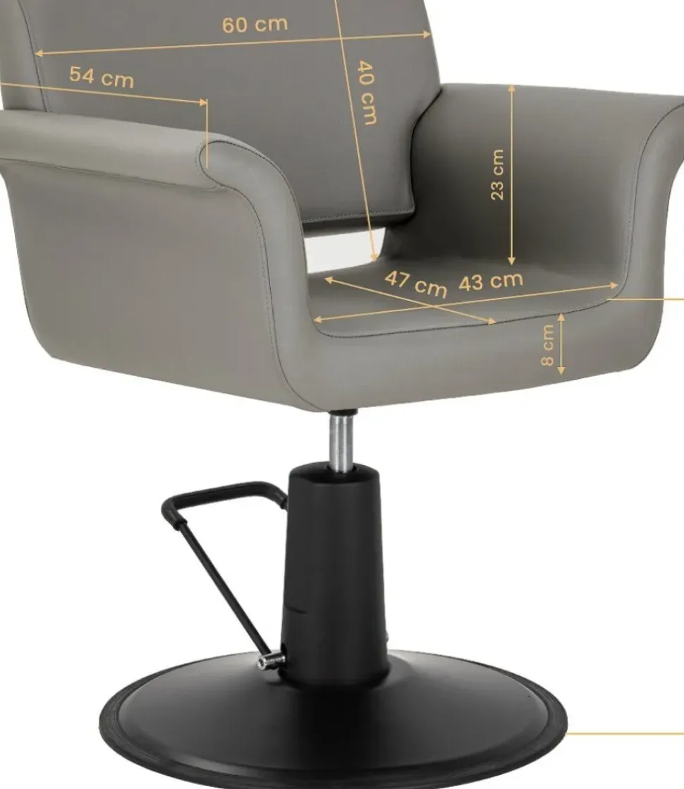 Gabbiano Lucca Hairdressing Chair Grey