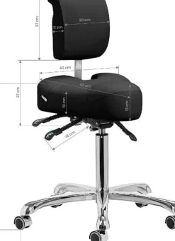 Gabbiano Podiatry Stool 1005 Black