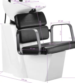 Gabbiano Porto Hair Wash Unit Gray Black