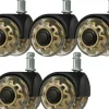 Gabbiano Roll Speed Duo press-on Stool Wheel set of 5 Pcs