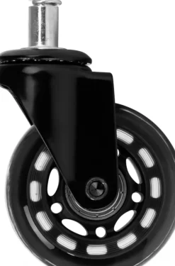 Gabbiano Roll Speed Stool Wheel black Press-On Set Of 5 Pcs Black