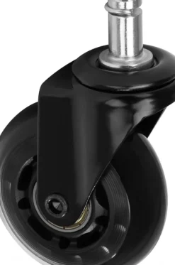 Gabbiano Roll Speed Stool Wheel black Press-On Set Of 5 Pcs Black