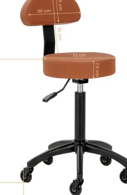 Gabbiano Stool Brown D026
