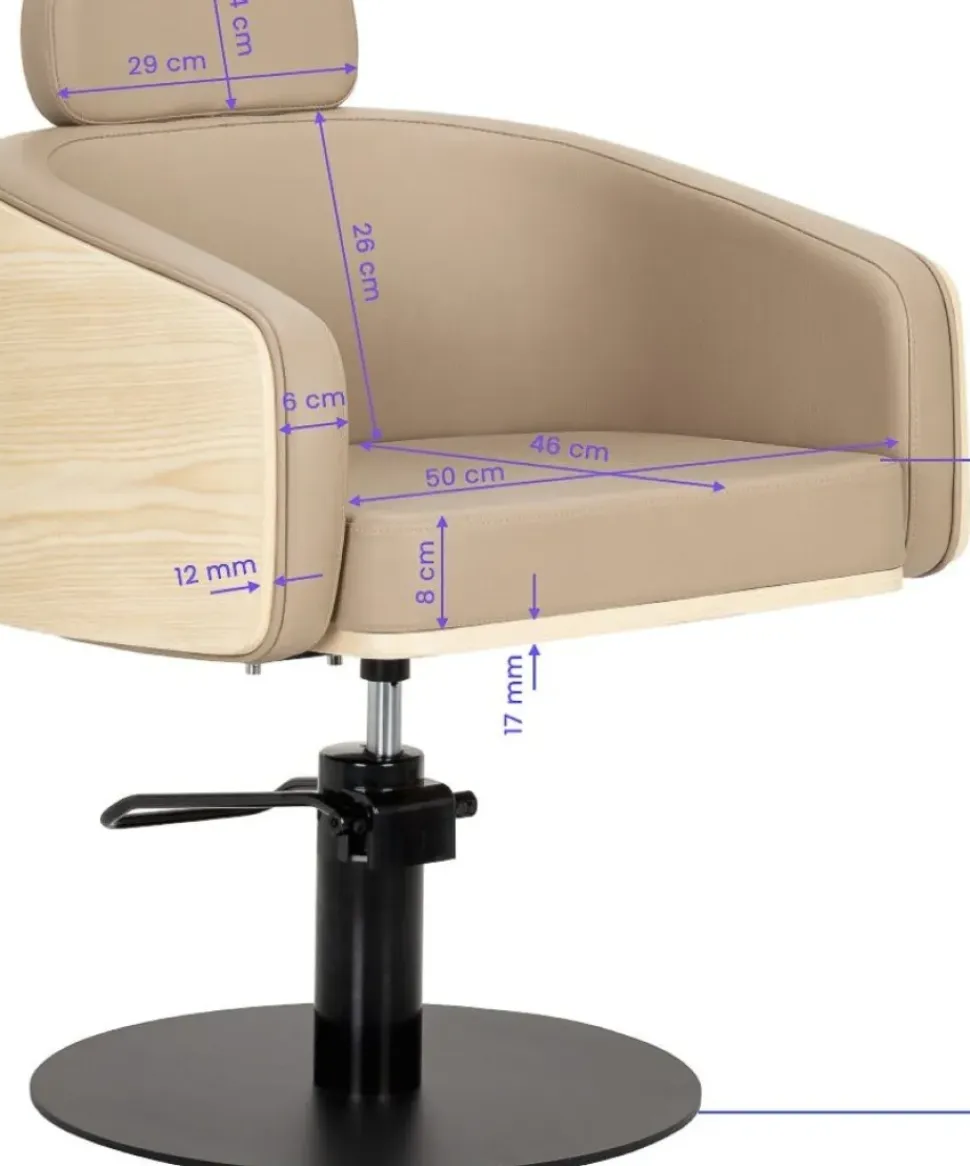 Gabbiano Woody Hairdressing Chair Beige