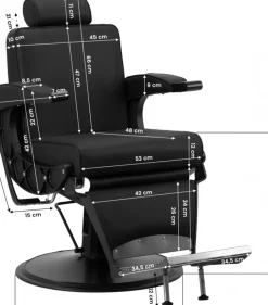 Gabianno Barber Chair Continental Black