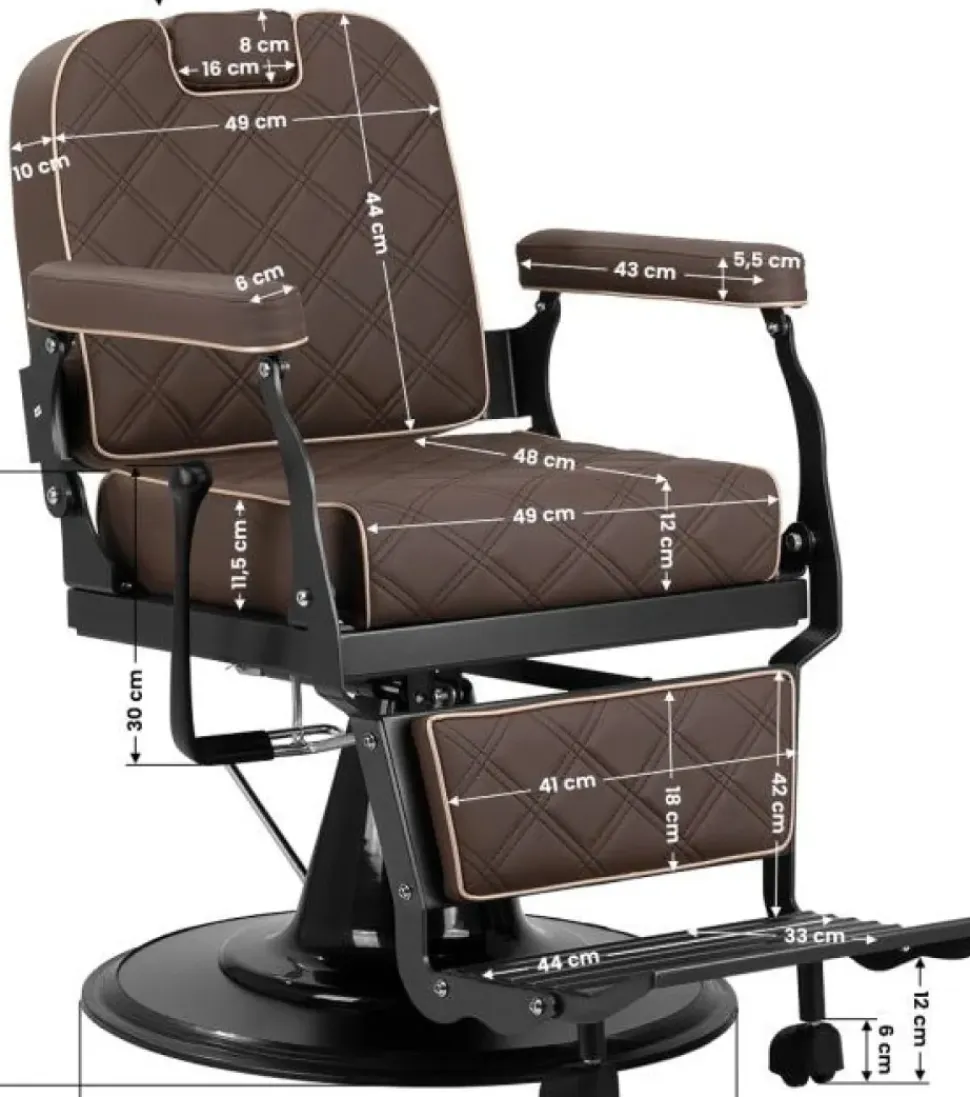 Gabianno Carlos Brown Barber Chair