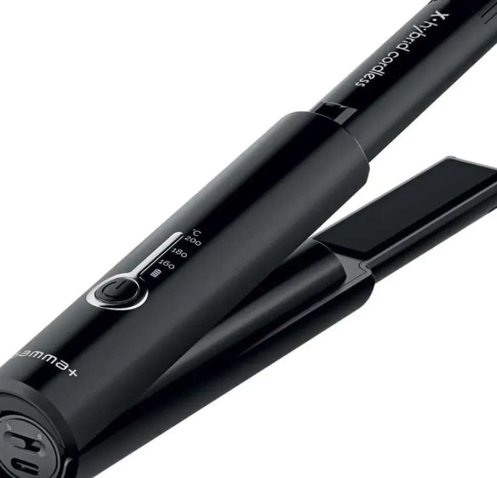 Gamma+ X-Hybrid Cordless Straightener Black