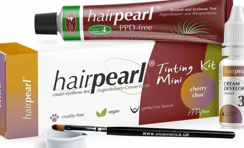 Hairpearl Tinting Kit Mini PPD-free - No 4 Cherry Choc