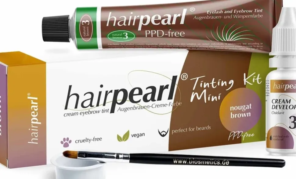 Hairpearl Tinting Kit Mini PPD-free - No 3 Nougat Brown