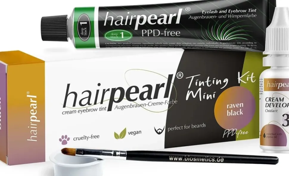 Hairpearl Tinting Kit Mini PPD-free - No 1 Raven Black
