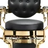 Hairway Barber Chair "Romeo" Gold Black