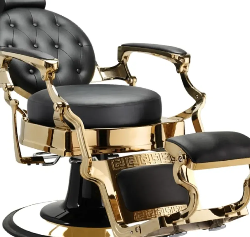Hairway Barber Chair "Romeo" Gold Black