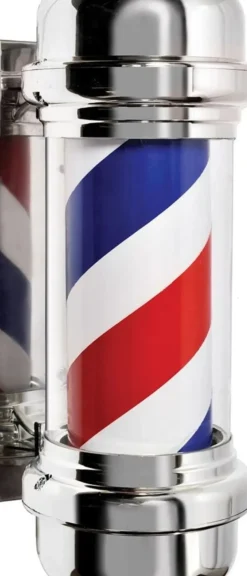 Hairway Chrome Barberpole Large