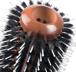 Hairway Round Brush Glossy Wood Ø 28/58 mm