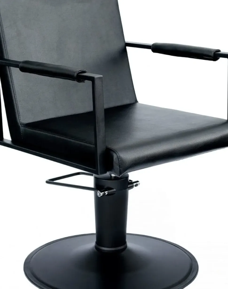 Hairway Styling Chair John Black Round Base