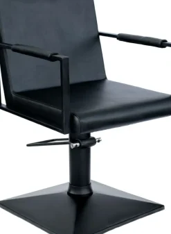 Hairway Styling Chair John Black Square Base