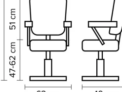 Hairway Styling Chair Neo Black