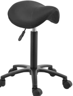 Hairway Stylists Saddle Stool Profi Black Base