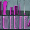 Jaguar Comb Set Pink