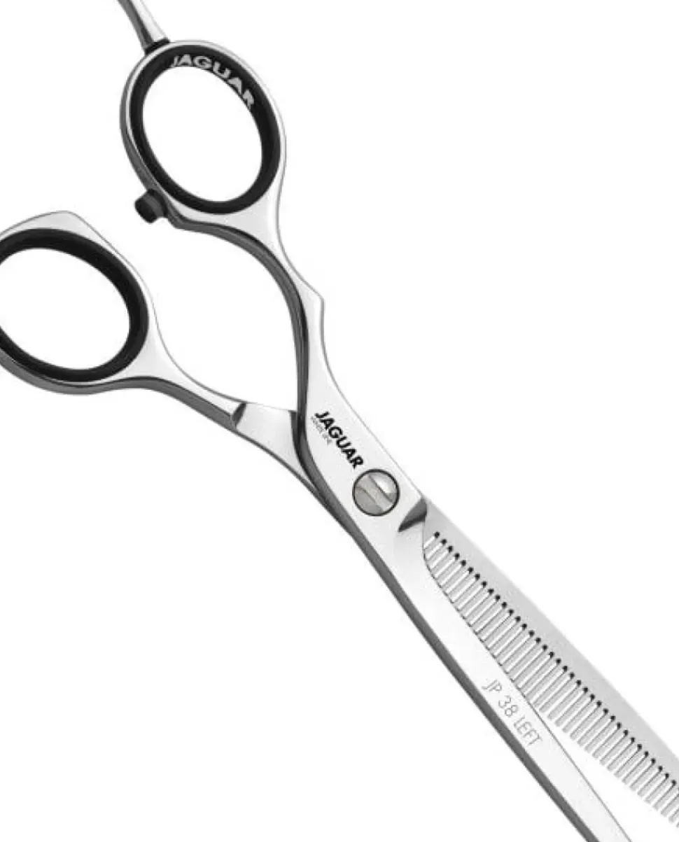 Jaguar JP 38 Left 5.25" White Line - Left Handed Scissors (U)