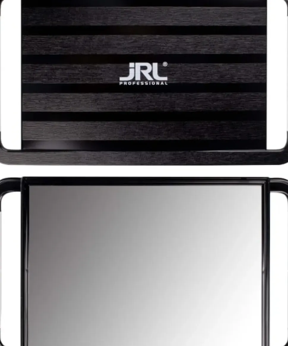 JRL Mirror Large Hand Held Mirror - Black