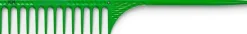 JRL Professional - Fine Teeth Tail Comb 9.8" Green
