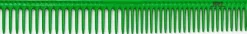 JRL Professional - Long Round Tooth Cutting Comb 9" Green