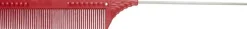 JRL Professional - Pin Tail Comb 8,8" Red