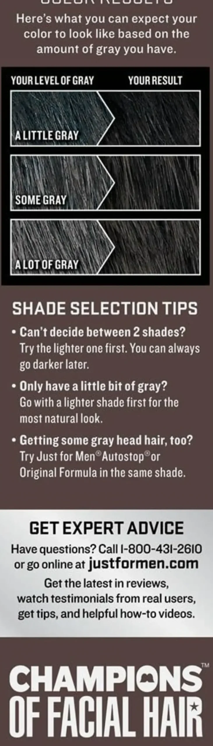 Just For Men - Mustache & Beard Color (Black)