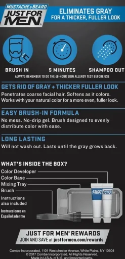 Just For Men - Mustache & Beard Color (Dark Brown)