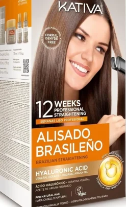 Kativa Alisado Brasileno Straightening Kit 225 ml