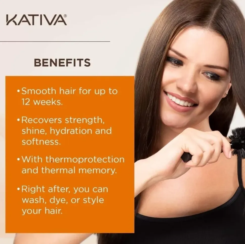 Kativa Alisado Brasileno Straightening Kit 225 ml