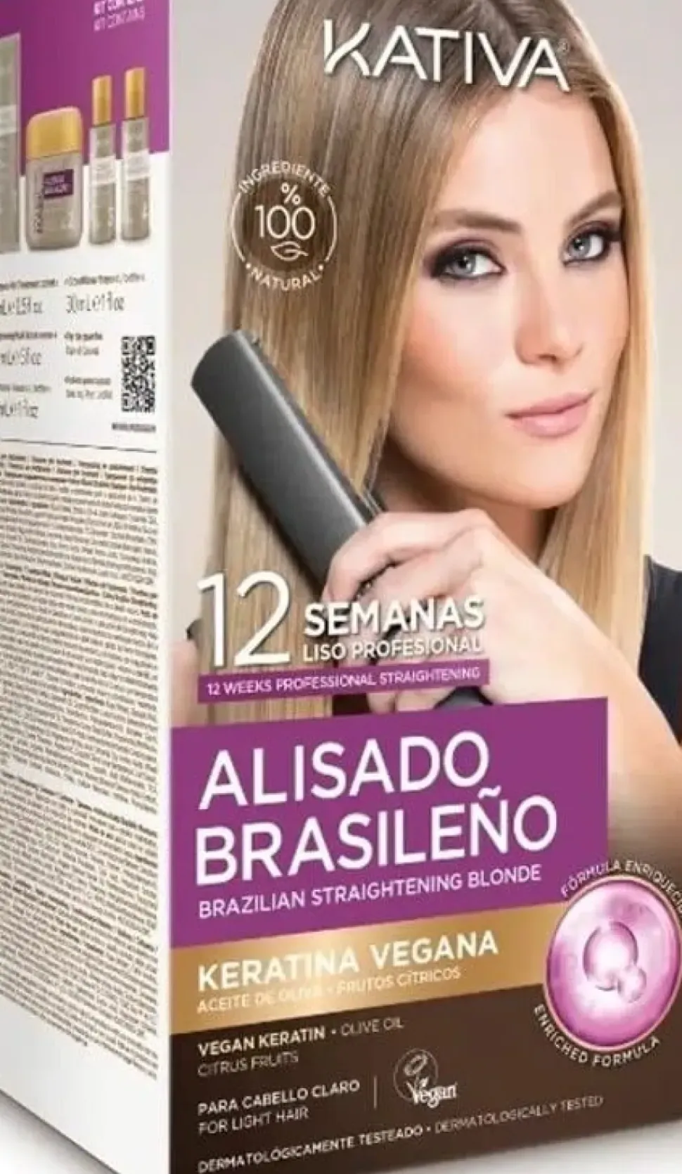 Kativa Alisado Brasilieno Brazilian Straightening Blonde - 225 ml