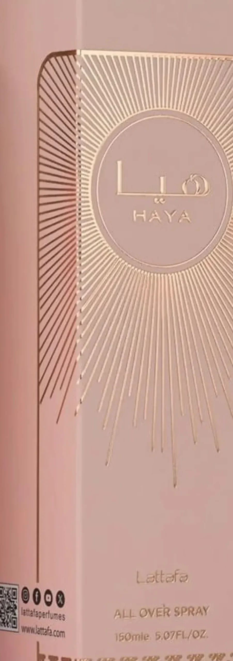Lattafa All Over Spray - Haya Women 150 ml