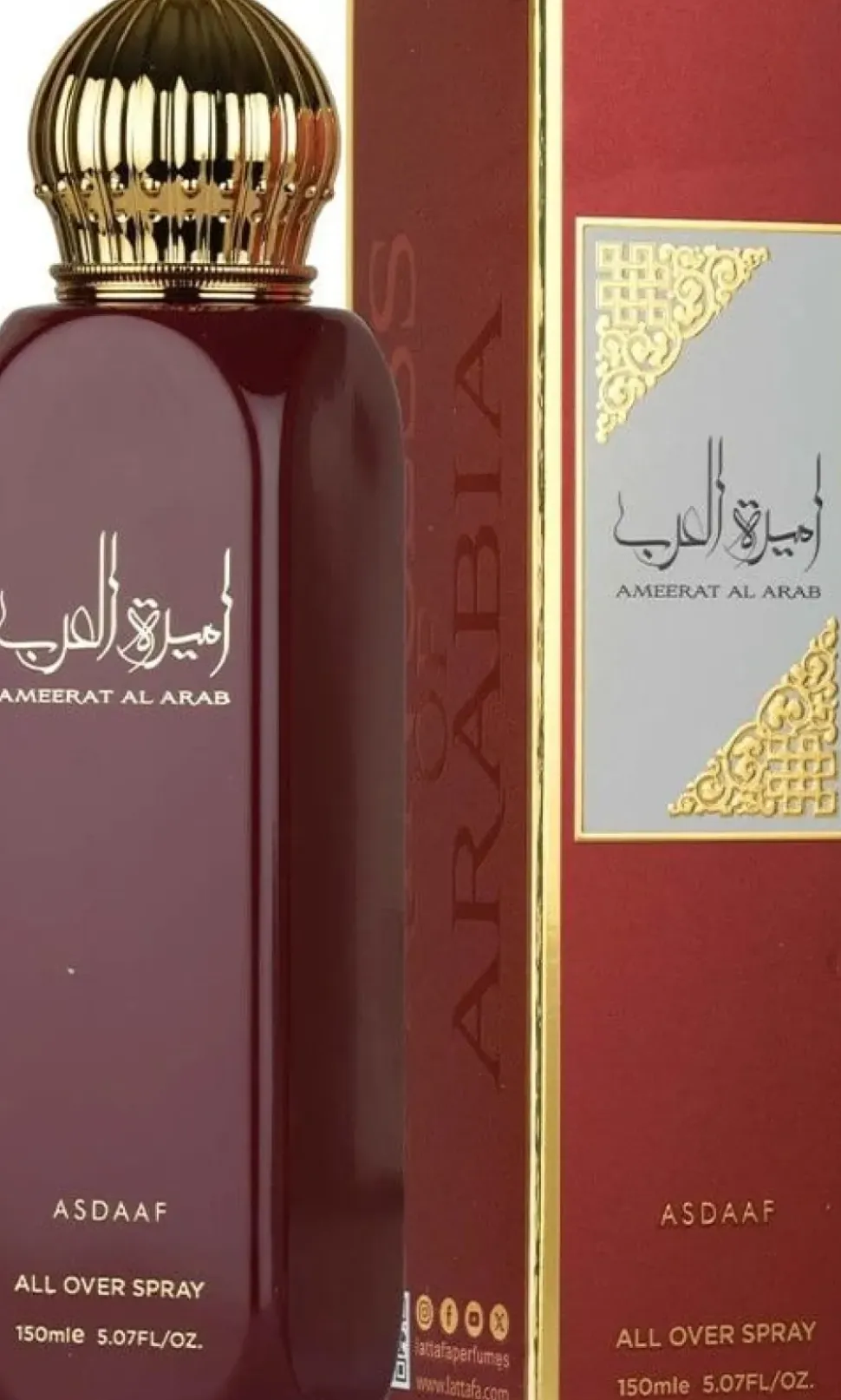 Lattafa Asdaaf All Over Spray Ameerat Al Arab EDP 150 ml