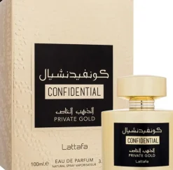 Lattafa Confidential Private Gold Unisex Eau de Parfum 100 ml
