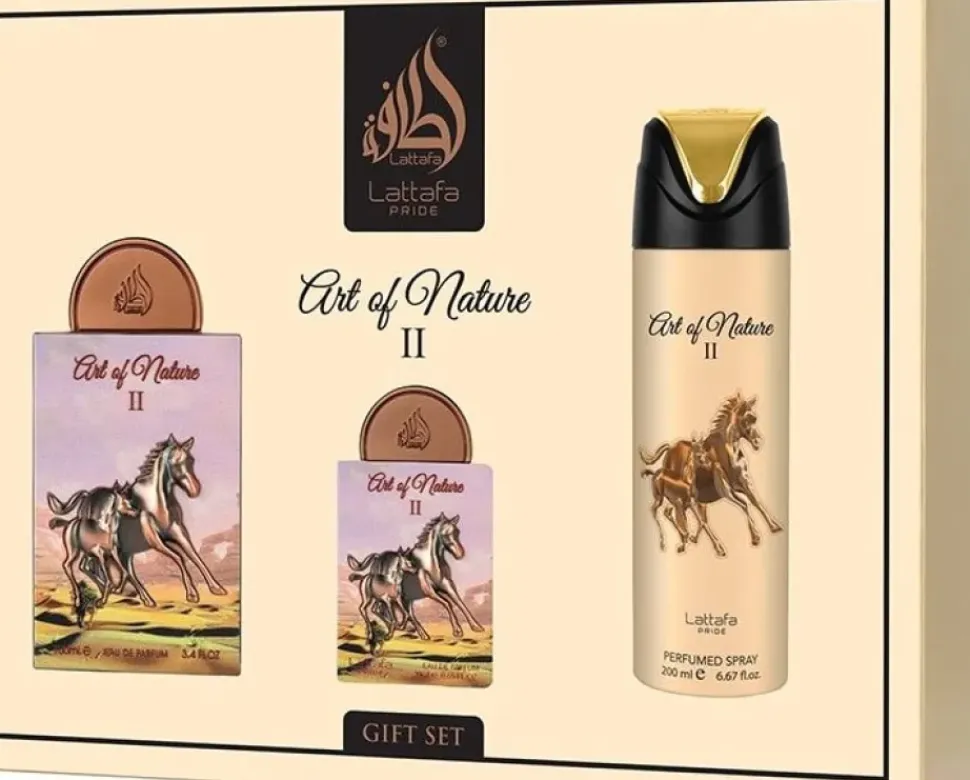 Lattafa Pride Art of Nature II 100 ml EDP + 20 ml EDP + 200 ml Deodorant