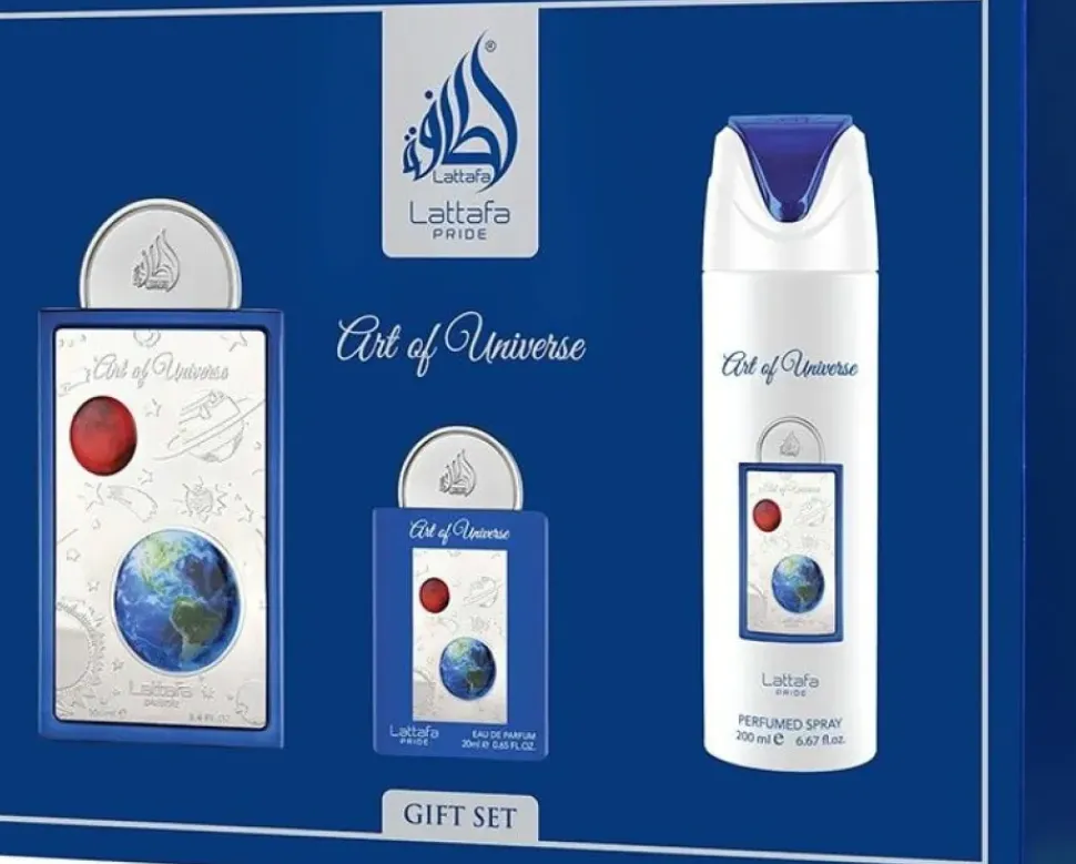 Lattafa Pride Art of Universe 100 ml EDP + 20 ml EDP + 200 ml Deodorant