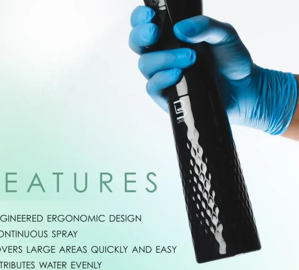 L3VEL3 - Beveled Continuous Spray Bottle Black