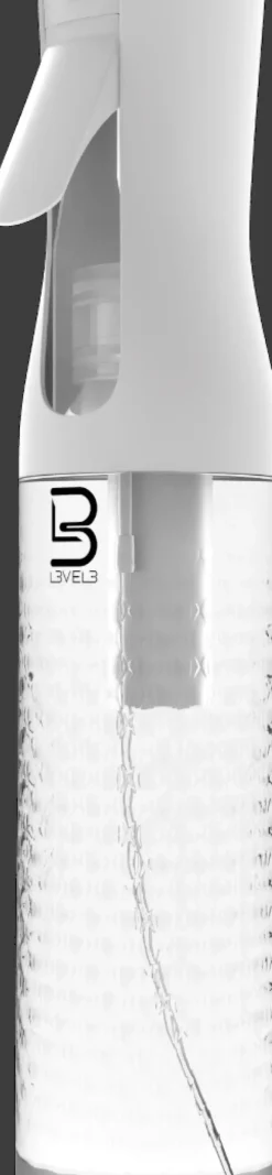 L3VEL3 - Beveled Continuous Spray Bottle Clear