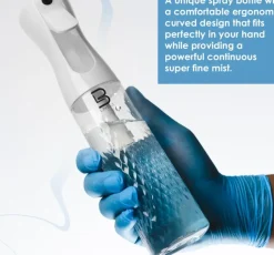 L3VEL3 - Beveled Continuous Spray Bottle Clear