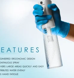 L3VEL3 - Beveled Continuous Spray Bottle Clear