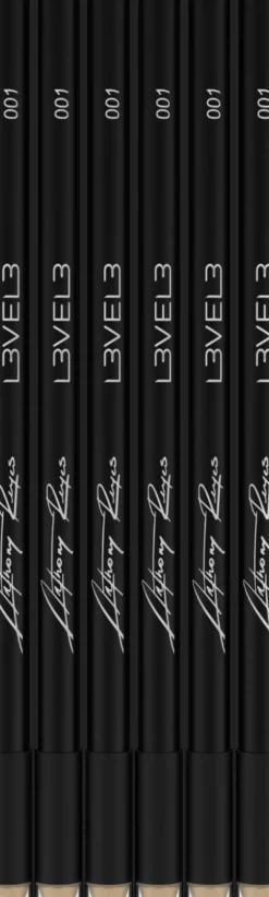 L3VEL3 - Black Color Liner Pencils - 6 pcs
