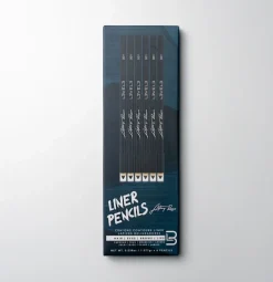 L3VEL3 - Black Color Liner Pencils - 6 pcs