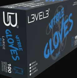 L3VEL3 Blue Small Professional Nitrile Gloves 100 Pack