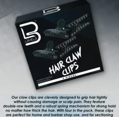 L3VEL3 - Hair Claw Clips 4 Pack