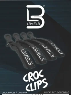 L3VEL3 Hair Croc Clips 4 Pack