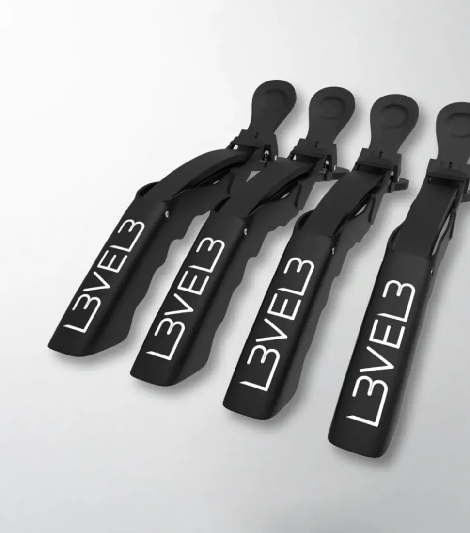 L3VEL3 Hair Croc Clips 4 Pack