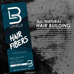 L3VEL3 Hair Fibers Black 27.5g