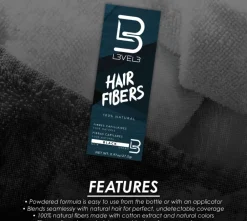 L3VEL3 Hair Fibers Black 27.5g
